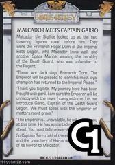 Malcador Meets Captain Garro